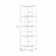 Стеллаж на металлокаркасе "Валенсия-15", 455*300*1555 мм, 5 полок, черный, СТВ15 Ч. Фото товара с разных ракурсов.