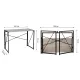 Стол на металлокаркасе BRABIX LOFT CD-002, 1000х500х750 мм, складной, цвет дуб антик, 641213. Фото товара с разных ракурсов.