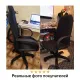 Кресло руководителя Praktik EX-279, ткань JP/кожзам, черное. Фото товара с разных ракурсов.