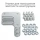 Стеллаж металлический  "ГРАФИТ MS KD-180/50-5", лофт, 1800х1000х500 мм, 5 полок, 291270, S240BR145593. Фото товара с разных ракурсов.